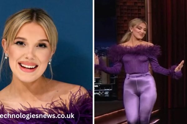 millie bobby brown purple pants
